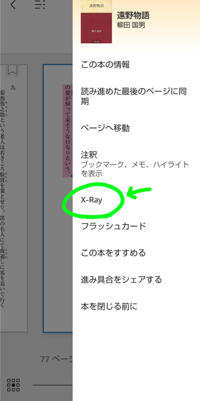 X-Rayをタップ